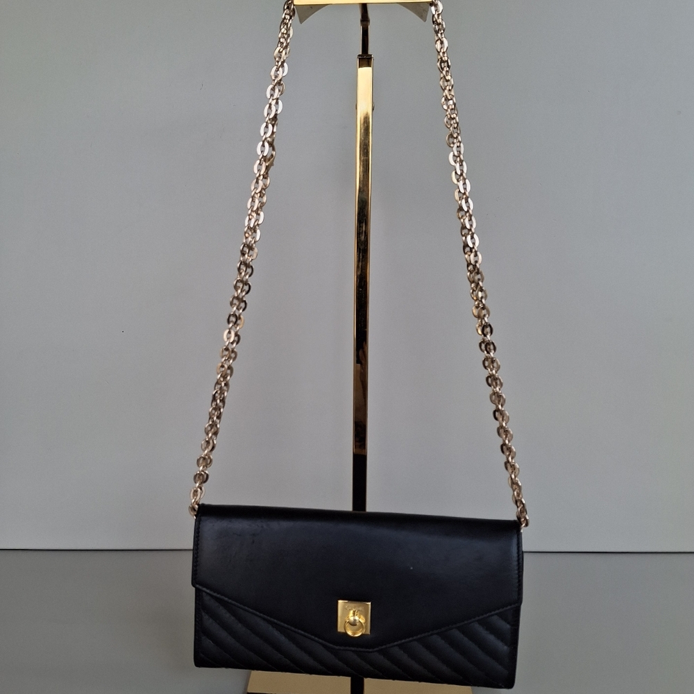Céline Black Leather Clutch Wallet/Purse